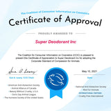 Leaping Bunny certified natural deodorant