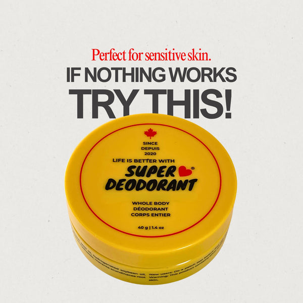 Fragrance free natural deodorant for sensitive skin