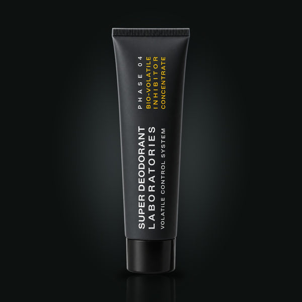 Bio-Volatile Inhibitor Concentrate (BVIC), a 50 g tube on a black background