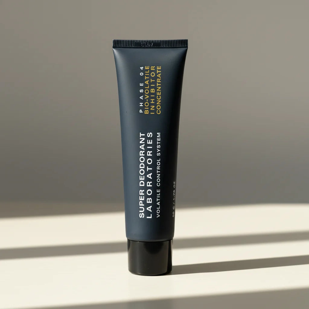 Bio-Volatile Inhibitor Concentrate, a 50 g tube on a warm neutral surface